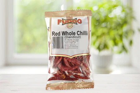 Fudco Whole Stemless Red Chilli Hot Dried Chillies