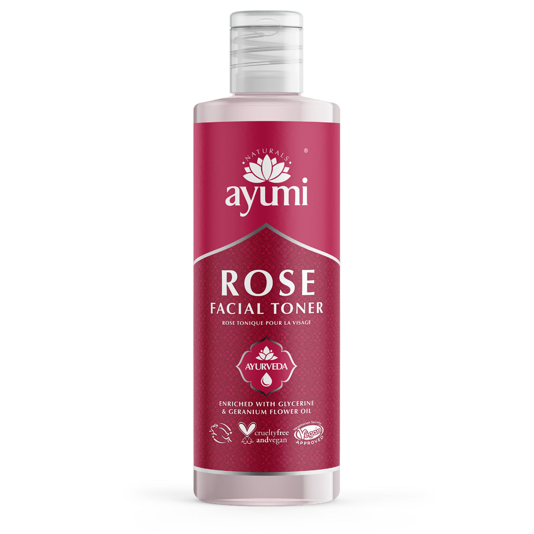 Ayumi Natural Rose Toner 250ml Natural Daily Face Care