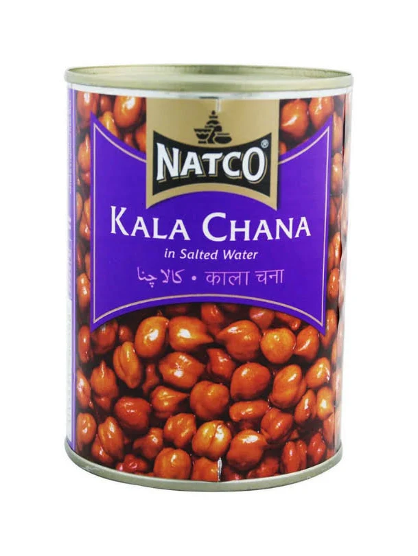 Natco Kala Chana in Salted Water 400g (Pack Of 4)