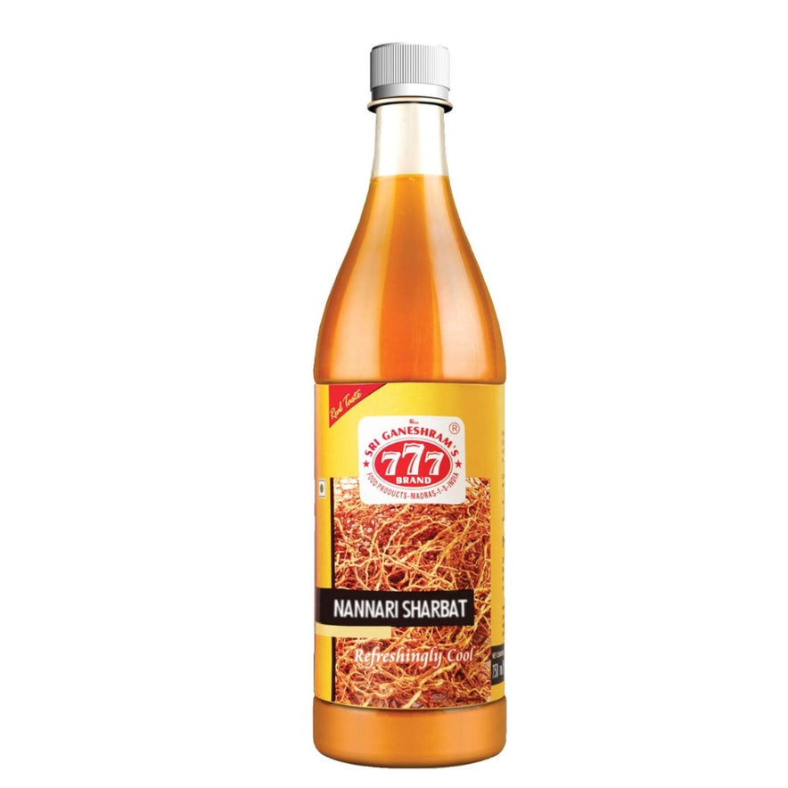 777 Nannari Sharbat 750ml (Traditional Herbal Cooling Syrup)