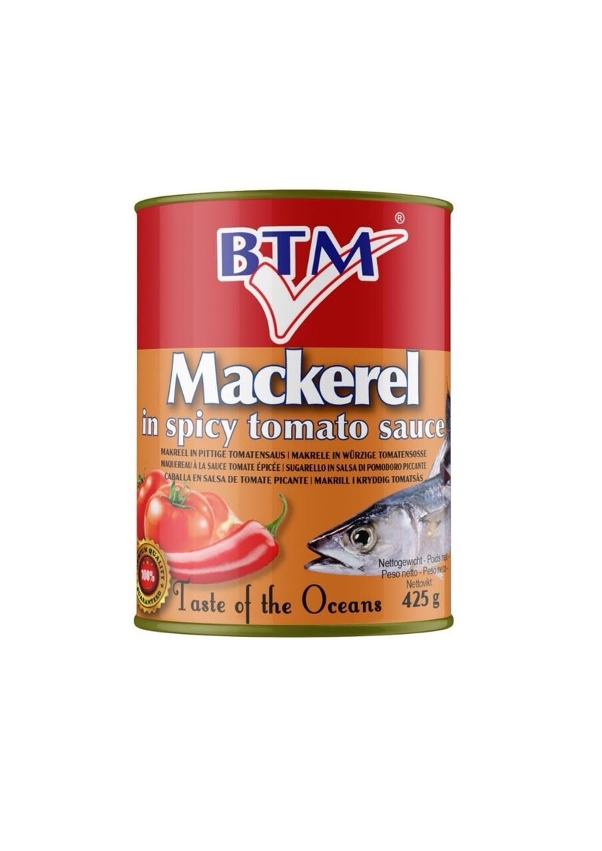 BTM Mackerel In Spicy Tomato Sauce (Tin) 425g