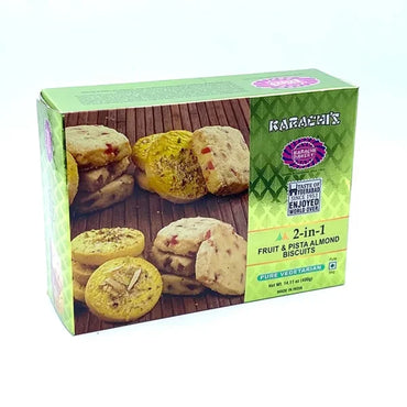 Karachi 2-in-1 Fruit & Pista Almond Biscuits 400g