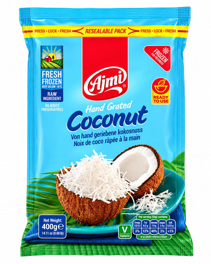AJMI FROZEN GRATED COCONUT 400G