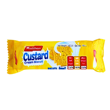 Maliban Custard Cream Biscuits 100g � Sweet Treat Portion