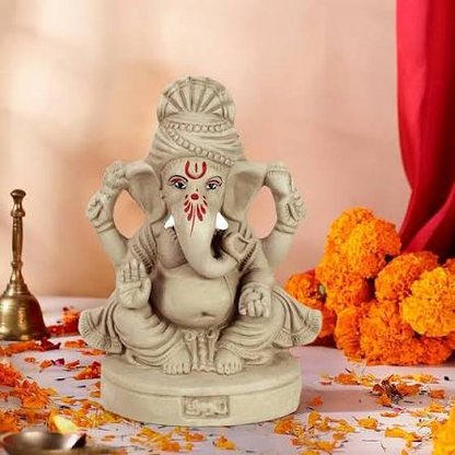 Clay Vinayagar 8 Inch (6901740) - Eco Friendly Idol