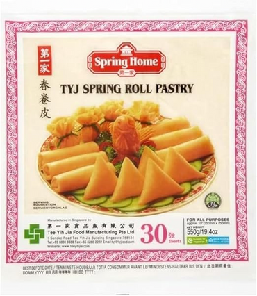 Tyj Spring Roll Pastry-30 10'' 550g