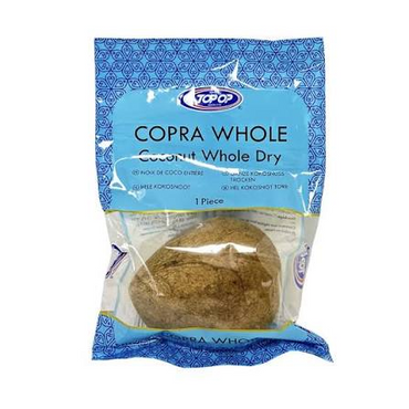 Top Op Copra Whole Coconut Dry (1Pcs) - Natural Dried Kernel