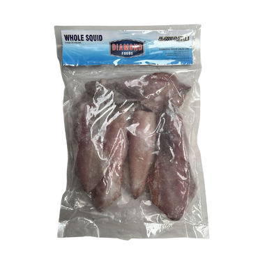 Diamond Squid Whole 1kg - Fresh Squid for Cooking