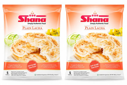 Shana Plain Lacha Paratha (5 Pieces) (Pack of 2) 400g