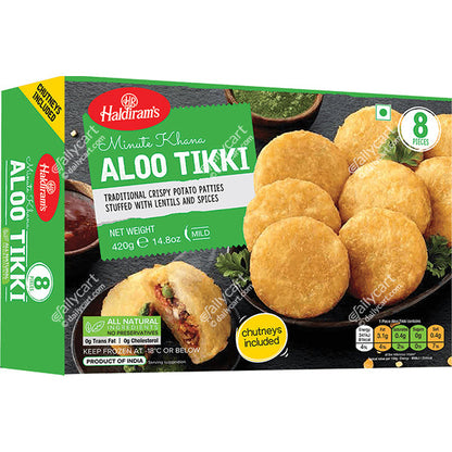 Haldiram's Aloo Tikki 420g (8Pcs) (PACK OF 2)