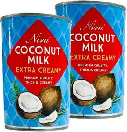Niru Coconut Milk 400ml - Rich Texture & Creamy Liquid