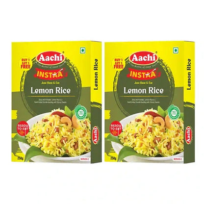 Aachi Lemon rice - Ready to Eat 250gm(Buy 1 Get 1 Free)