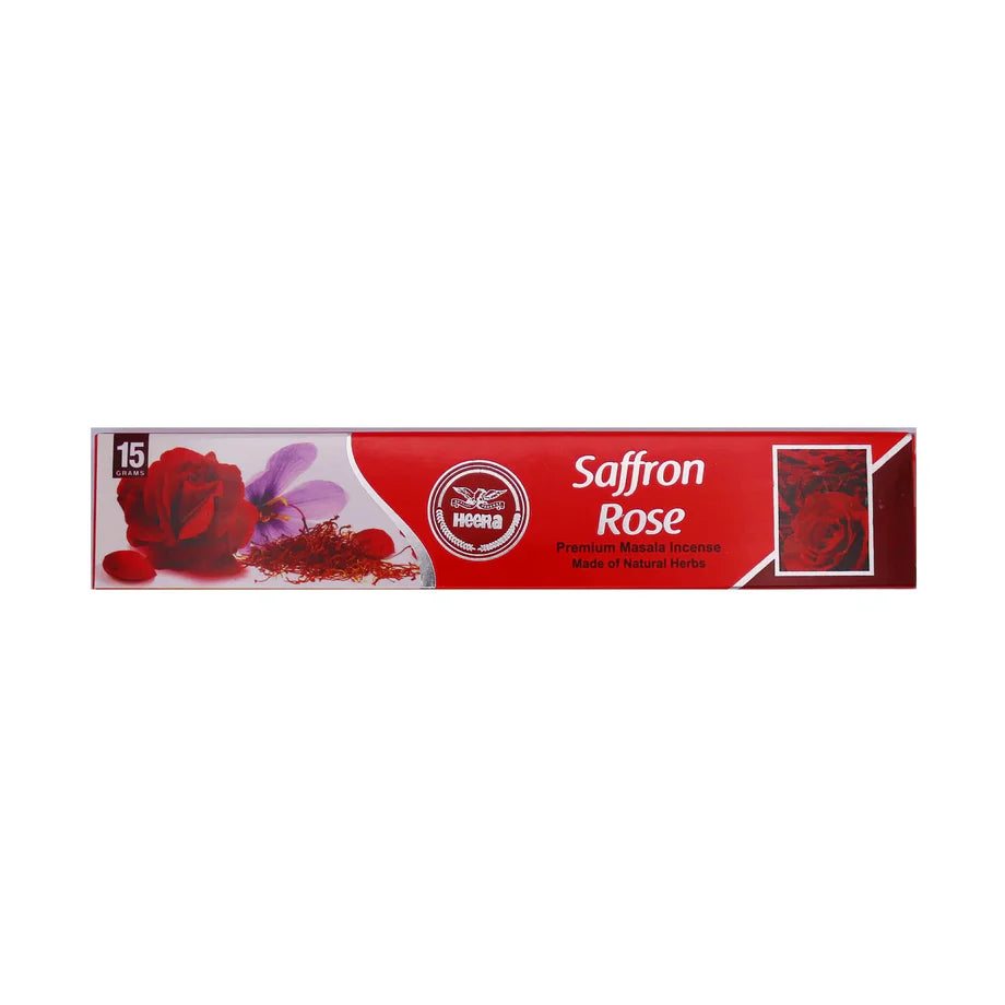 Heera Pure Rose Premium Masala Incense 15g - Soft Romantic Aroma